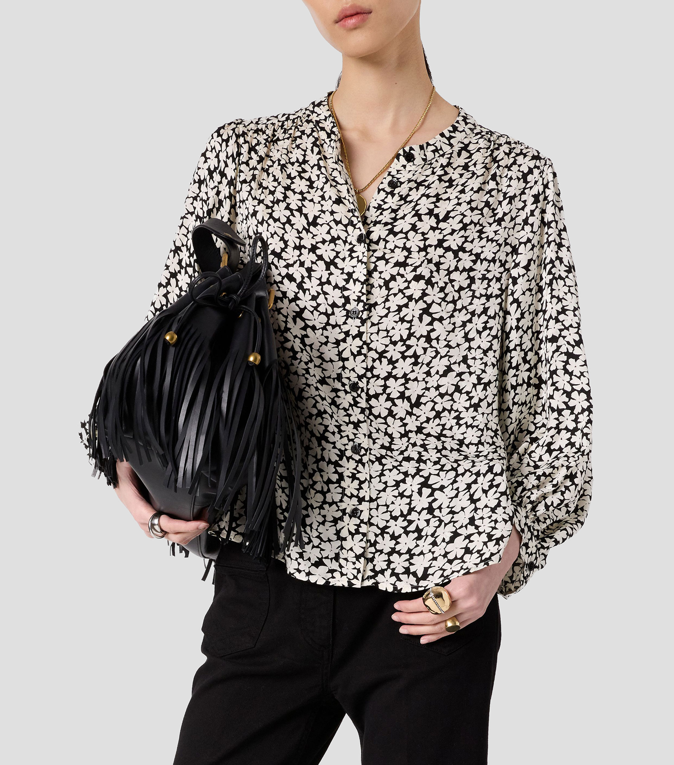 Blusa fantasía manga larga Mujer